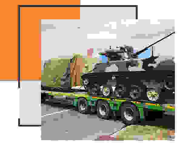 Перевозка военной техники в Сестрорецке